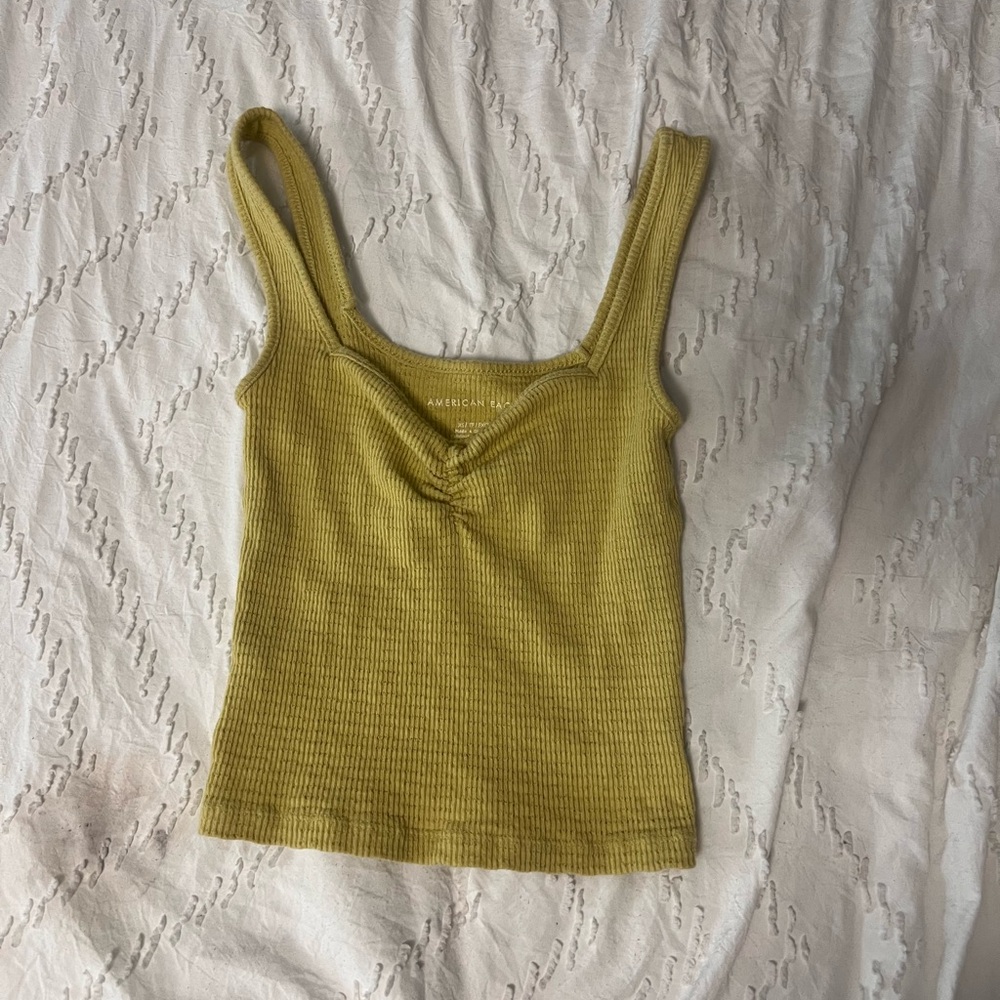 American Eagle Outfitters Olive Ribbed Camisole